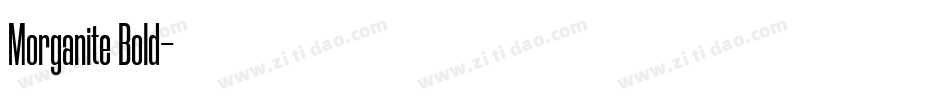 Morganite Bold字体转换